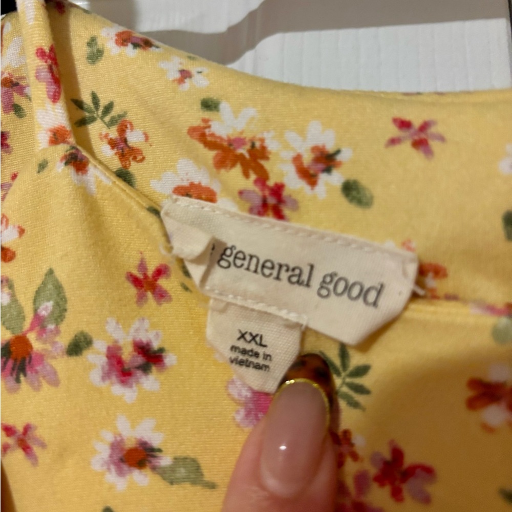 Floral Yellow Midi Dress - Picture 4 of 7